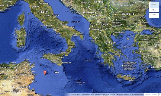 google map lampedusa
