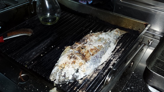 grilled dentex fish
